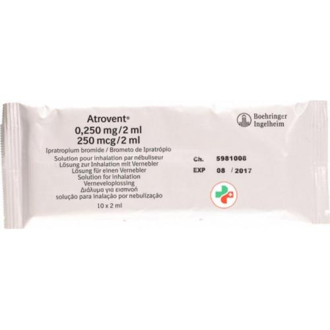 Atrovent 250 mcg/2 ml 60 X 2 ml