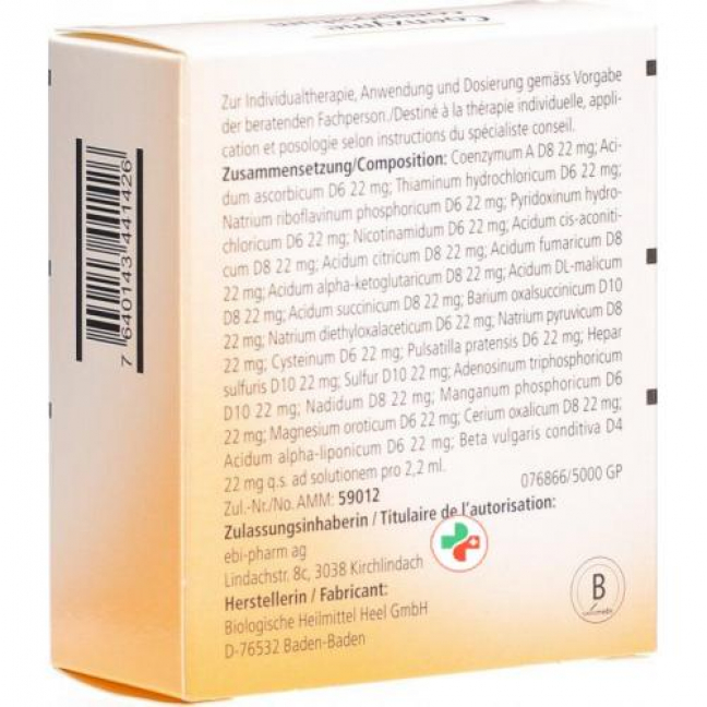 Coenzyme Compositum Heel 10 Ampullen 2.2 ml