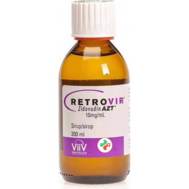 Retrovir AZT 10 mg/ml 200 ml Sirup