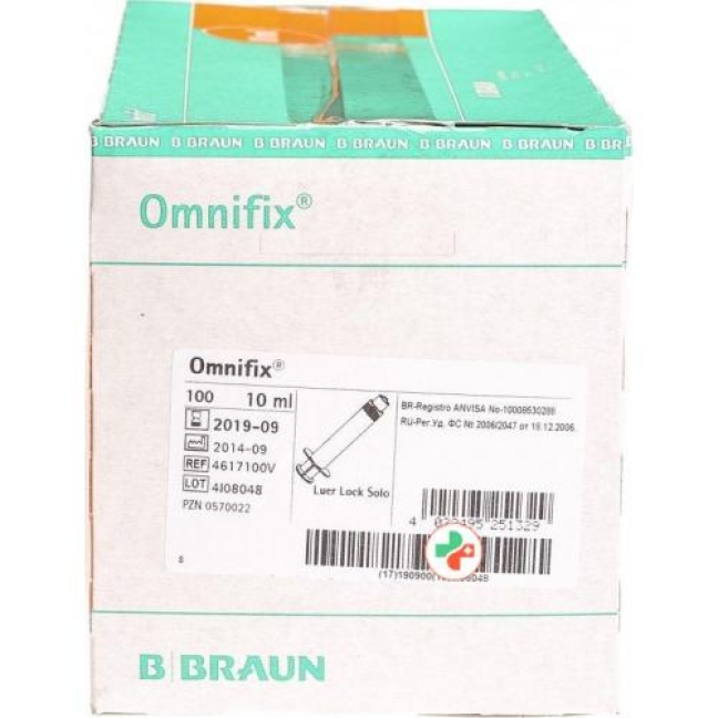 Omnifix Spritze Luer-Lock 10мл 100 штук