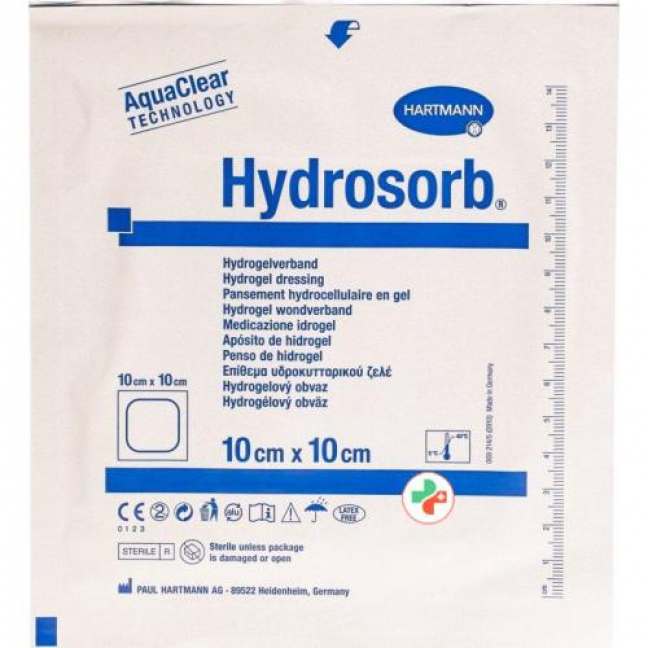 Hydrosorb Hydrogel Verband 10x10см стерильный 5 штук