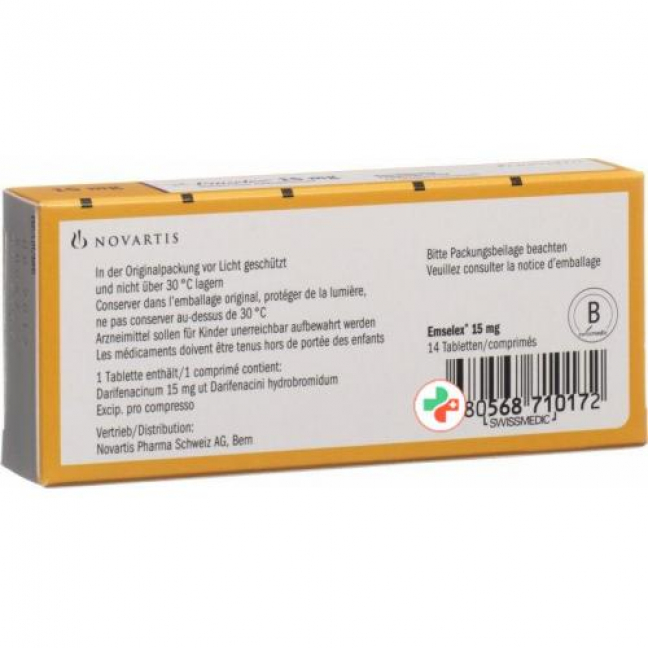 Emselex 15 mg 14 Retard tablets