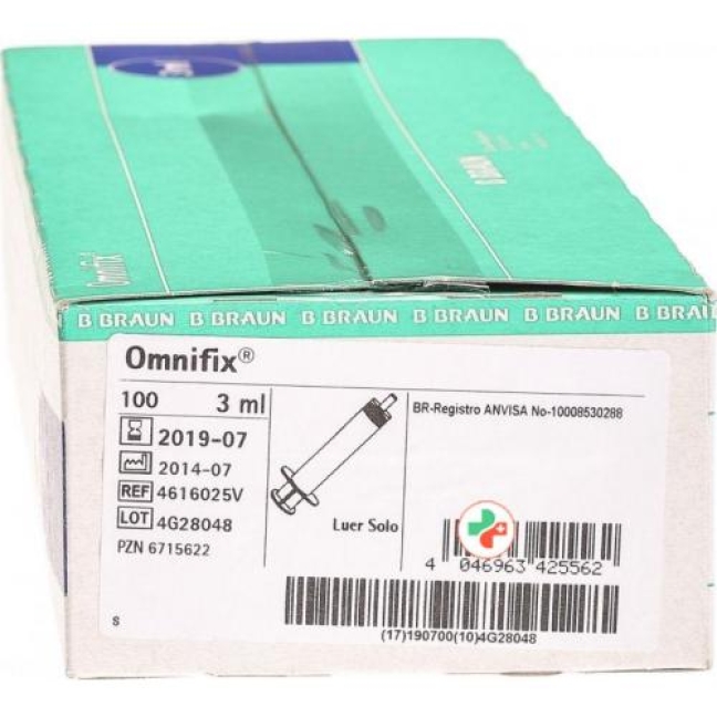 Omnifix Spritze 3мл 100 штук