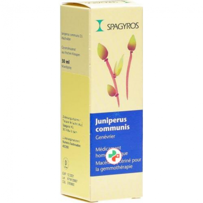 Spagyros Gemmo Juniperus Commun Glyc Maz D 3 30мл