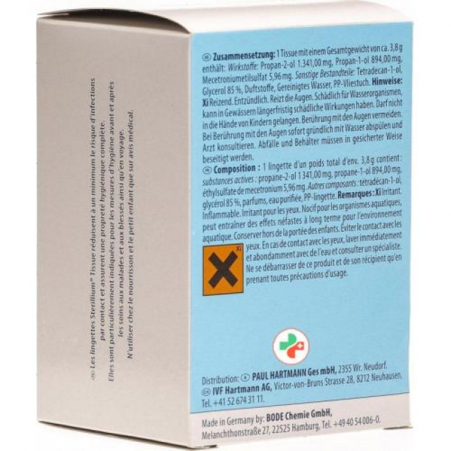 Sterillium Tissue Hande-Desinfektionsmittel 15 штук