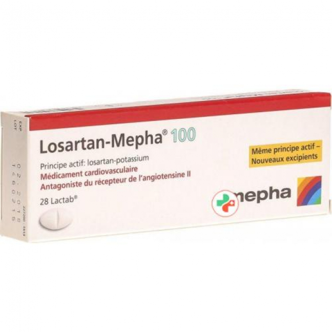 Losartan Mepha 100 mg 28 Lactabs