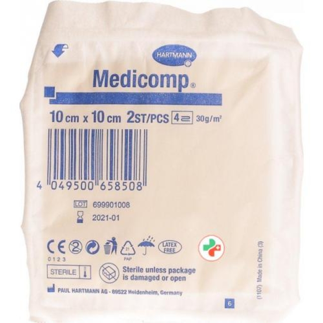 Medicomp Bl 4 Fach S30 10x10 St 100x 2 штуки