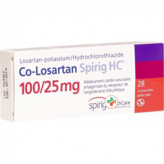 CO Losartan Spirig 100/25 mg 28 filmtablets