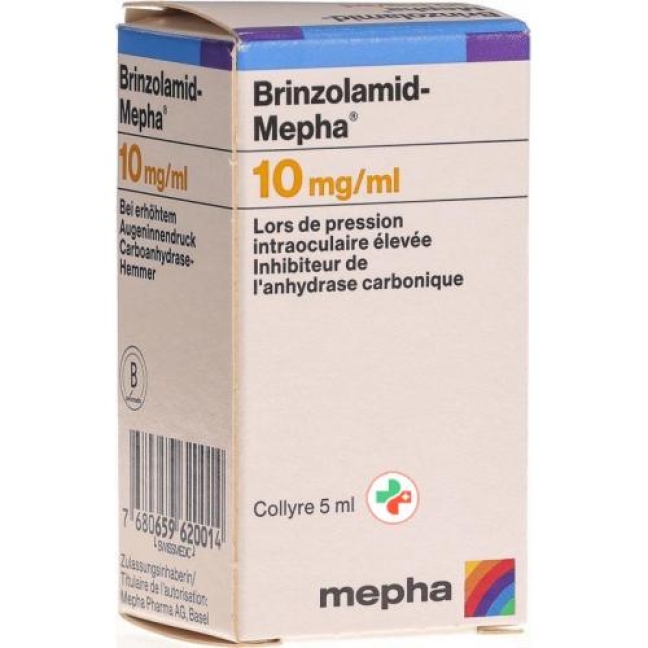 Brinzolamid Mepha 10 mg/ml 5 ml Augentropfen