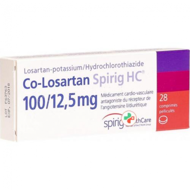 Co-losartan Spirig HC Filmtabletten 100/12.5mg 28 Stück