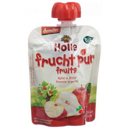 Holle Pouchy Apfel mit Birne 90г