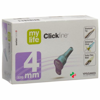 Mylife Clickfine Pen Nadeln 4мм 32г (pi) 100 штук