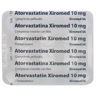 АТОРВАСТАТИН Ксиромед, таблетки в пленке, 10 мг