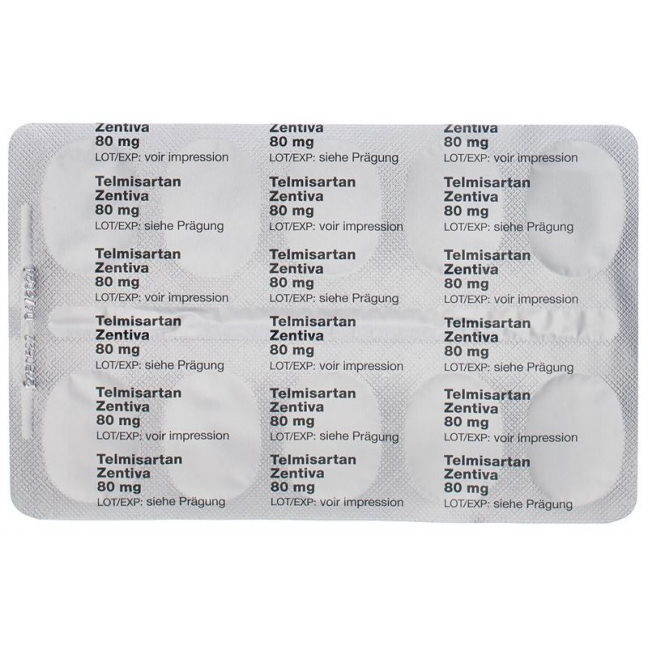 TELMISARTAN Zentiva Tabl 80 mg