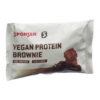 SPONSER Disp Vegan Protein Brownie 12x50g Choc
