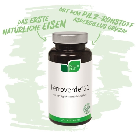 FERROVERDE Kaps 21 mg pflanzliches Eisen