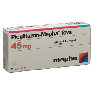 Пиоглитазон-Мефа Тева Табл. 45 мг 28 шт.