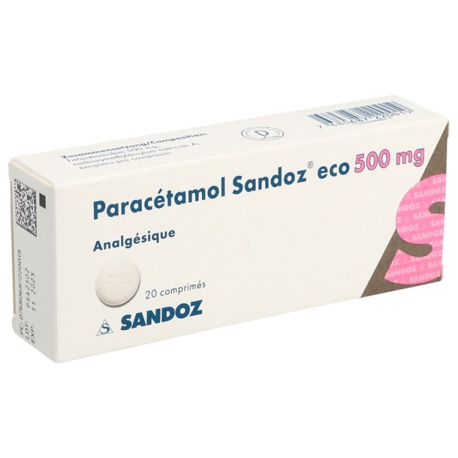 PARACETAMOL Sandoz eco Tabl 500 mg