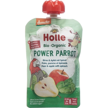 Holle Pouchy Birne Apfel Spinat 90г