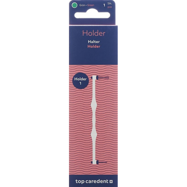 TOP CAREDENT Holder 1 Halter Interdental L grün