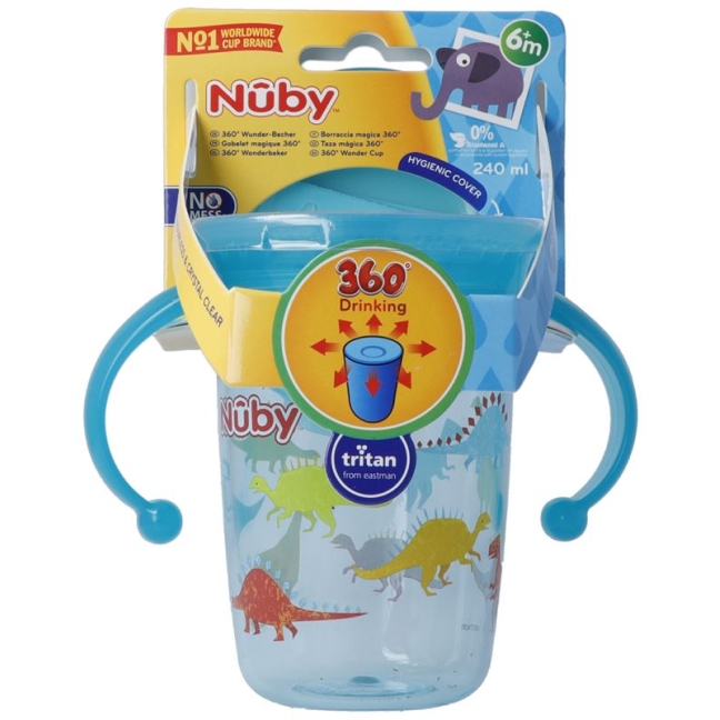 NUBY Trinkta 360° Wonder Cup TRITAN 240ml BLEU