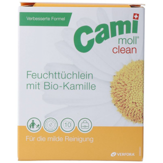 Cami Moll Clean влажные салфетки New Formula в пакетике, 36 шт.