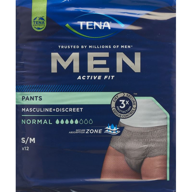 TENA Men Active Fit Pants Normal S/M
