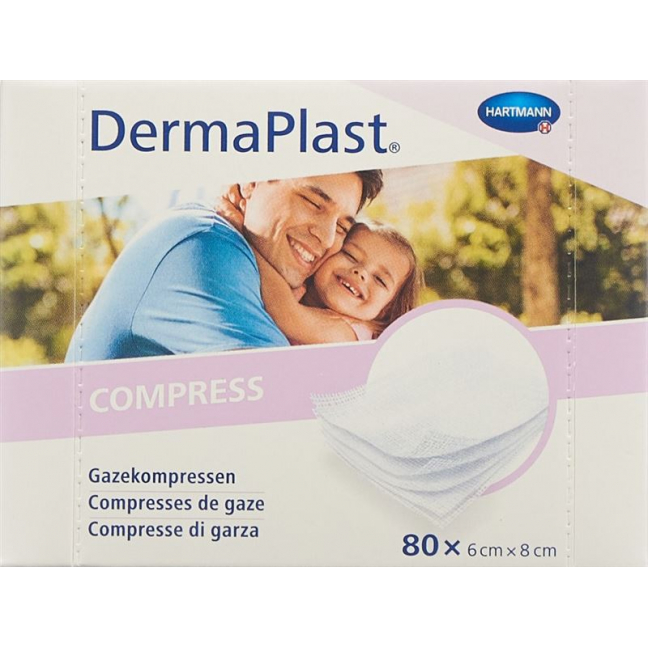 Компресс DermaPlast 6x8см 80 шт.