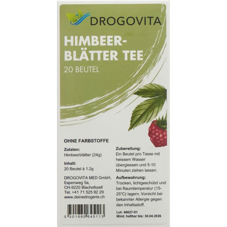 DROGOVITA Himbeerblätter Tee