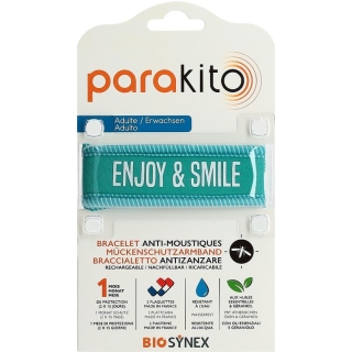 PARAKITO Armband Erwachsene Enjoy and Smile blau