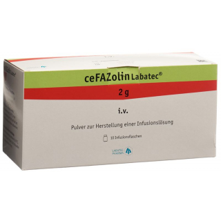 Цефазолин Лабатек сухое вещество 2 г 10 флаконов