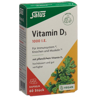 Salus Витамин D3 1000 витальных капсул для веганов 60 шт.