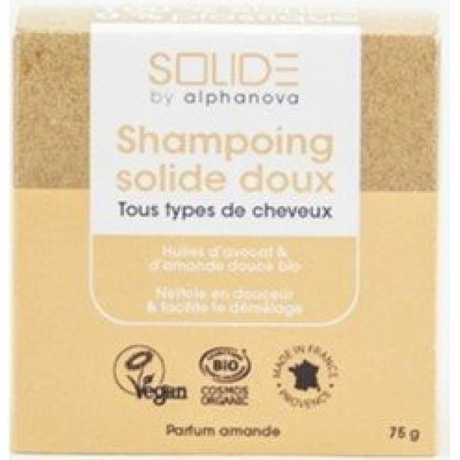 ALPHANOVA Solide Shampoo Avocado Mandel Bio