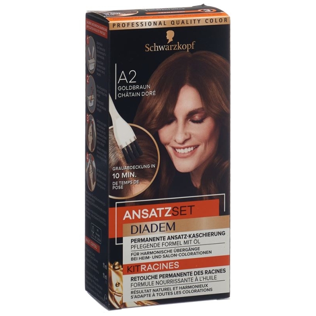 SCHWARZKOPF Ansatzset A2 Goldbraun