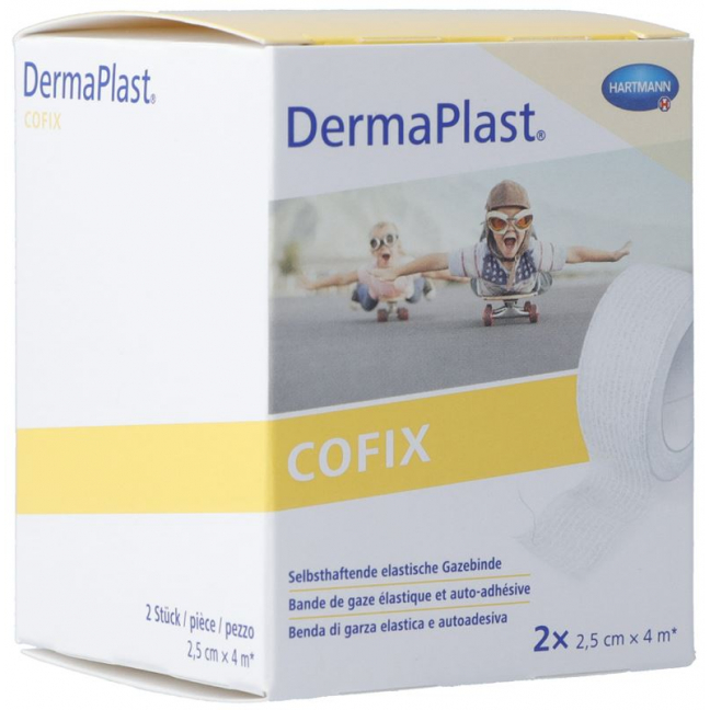 DermaPlast CoFix 2,5смx4м белый 2 шт.