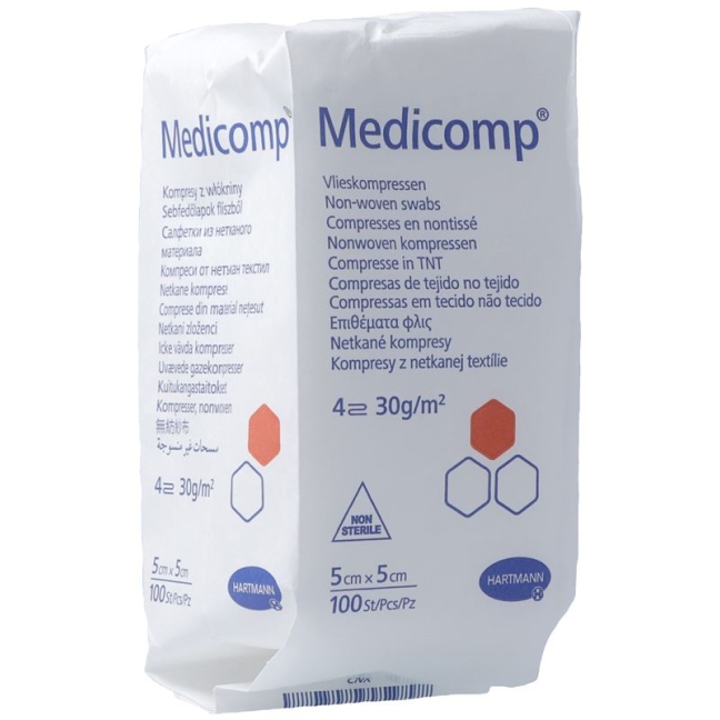 Medicomp 4-кратный S30 5х5см нестерильный пакет 100 шт.