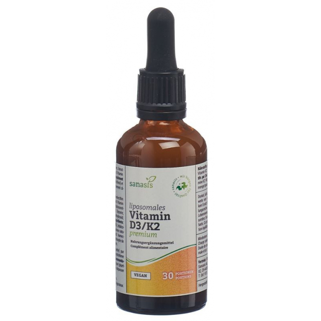 SANASIS Vitamin D3/K2 liposomal pre vegan