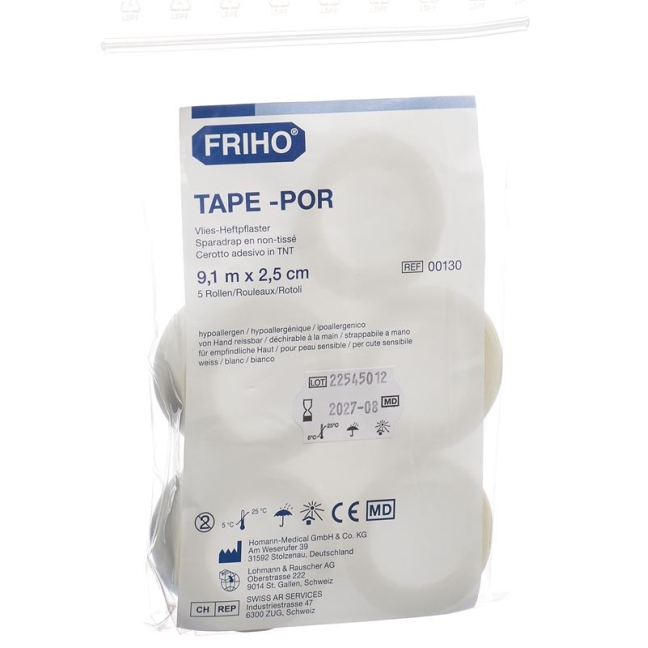 FRIHO-POR Vlies-Heftpflaster 2.5cmx9.1m