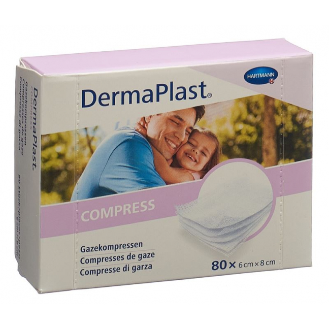 Компресс DermaPlast 6x8см 80 шт.