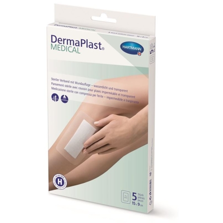 DERMAPLAST Medical Transparentverband 15x9cm