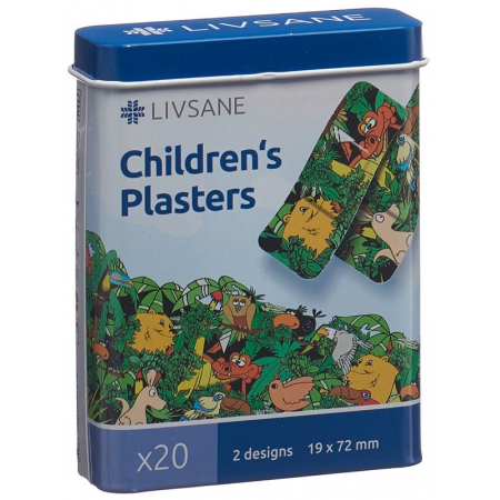 Livsane Детский пластырь Животные Джунглей Ds 20 шт