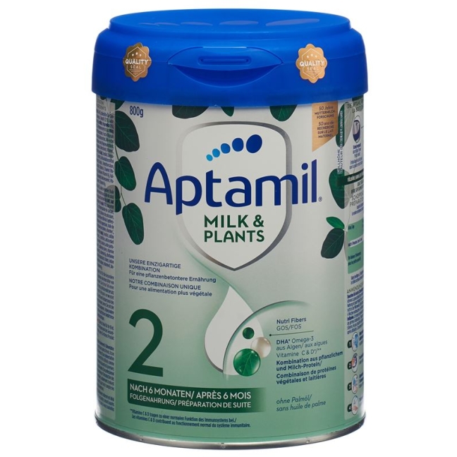 Aptamil Milk &amp; Plants 2 CH Ds 800 г