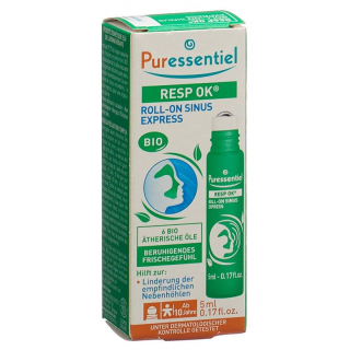 Puressentiel Респираторный синусовый шарик с эфирными маслами Bio 5 мл