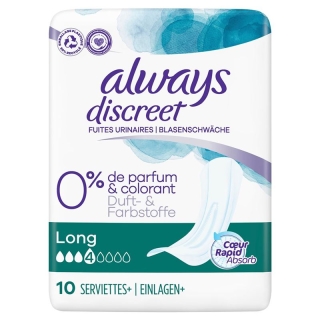 ALWAYS Discreet Inkontinenz Long 0%