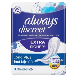 ALWAYS Discreet Inkontinenz Long Plus