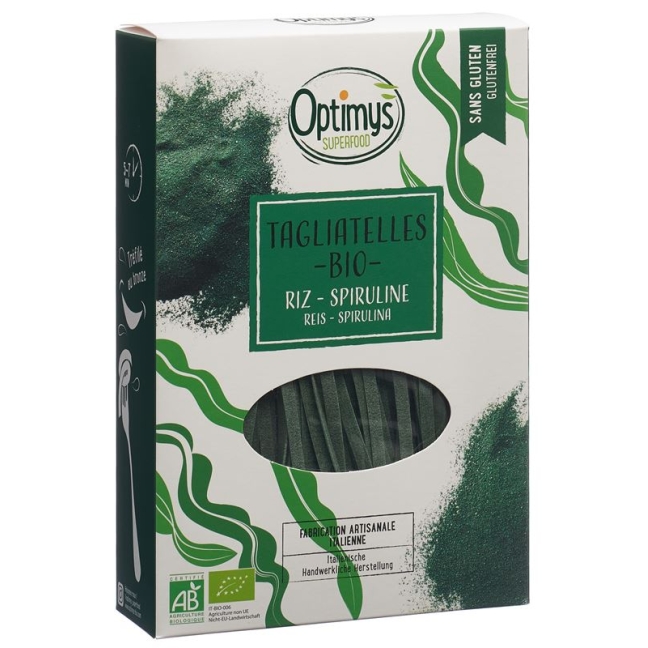 OPTIMYS Tagliatelle Spirulina Bio glutenfrei