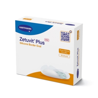 ZETUVIT Plus Silicone Border 13x15cm