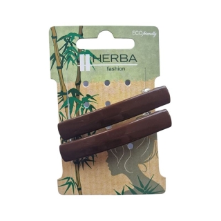 HERBA Ecofriendly Barrette 6.5cm braun