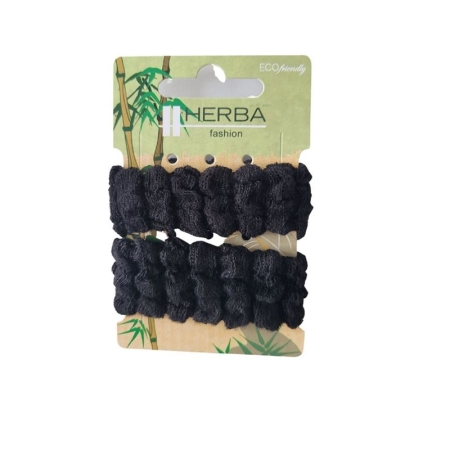 HERBA Ecofriendly Haarbinder Ø6cm schwarz