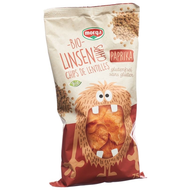 MORGA Linsen Chips Paprika Bio glutenfrei